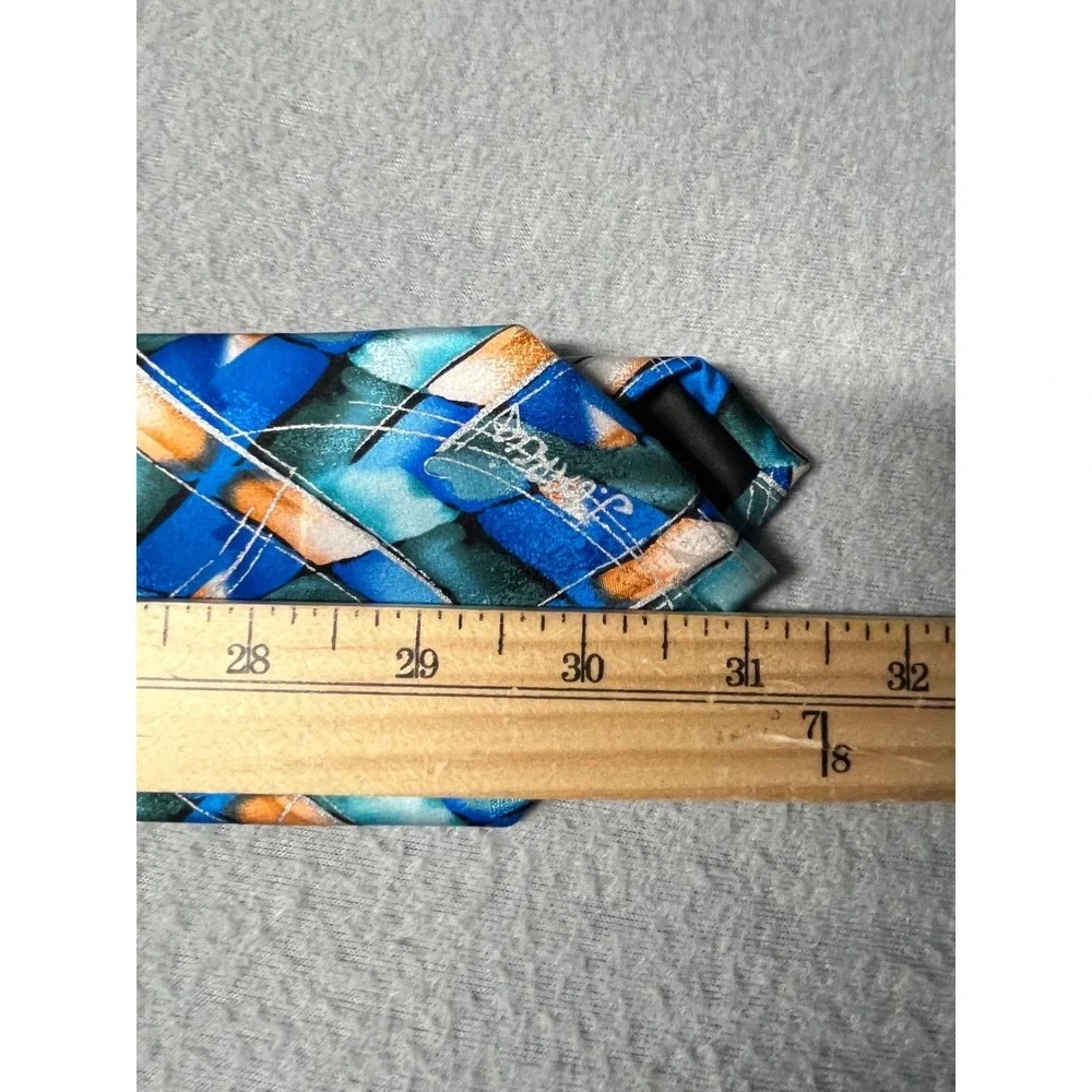 J.‎ Garcia Northern Lights Collector's Edition Blue Abstract Silk Tie Mens Art